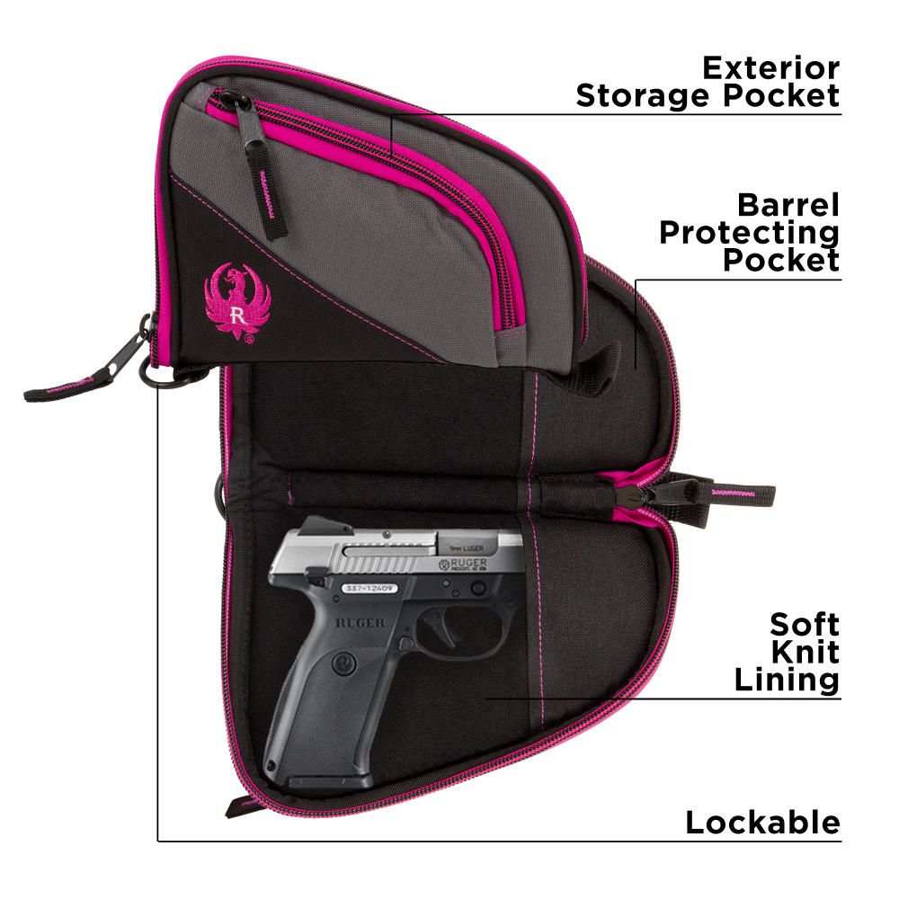 RUGER TUCSON WOMENS HANDGUN CASE 81N ORCHID BY ALLEN - Scopes and Barrels