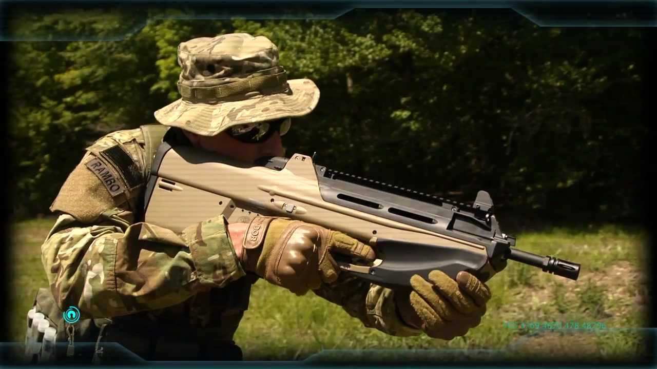 Blog: Cybergun F2000 Tactical Airsoft AEG Rifle with Scope Rail. - Scopes and Barrels