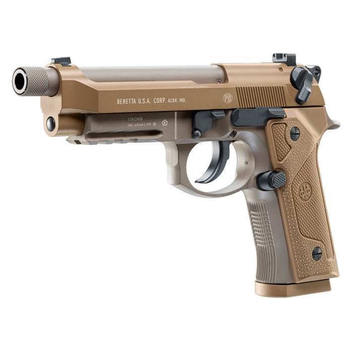 Blog:  There's nothing like the Beretta M9A3 Co2 Airgun. Umarex Beretta M9A3 FDE .177 CO2 Airgun. - Scopes and Barrels