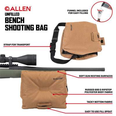 Unfilled Shooting Bench Bag 