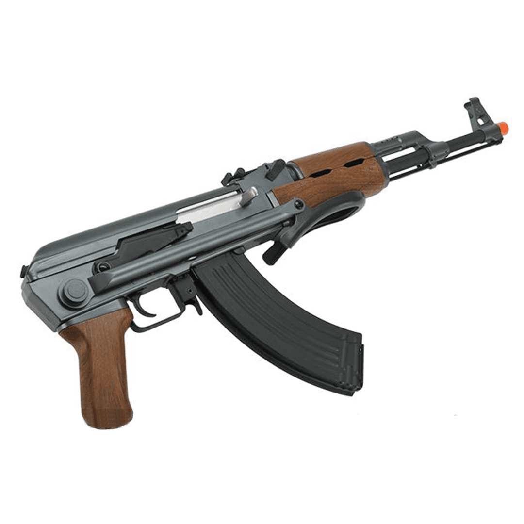 CYMA Sport AK47 Airsoft AEG Rifle (Model: Faux Wood Underfolding Stock)