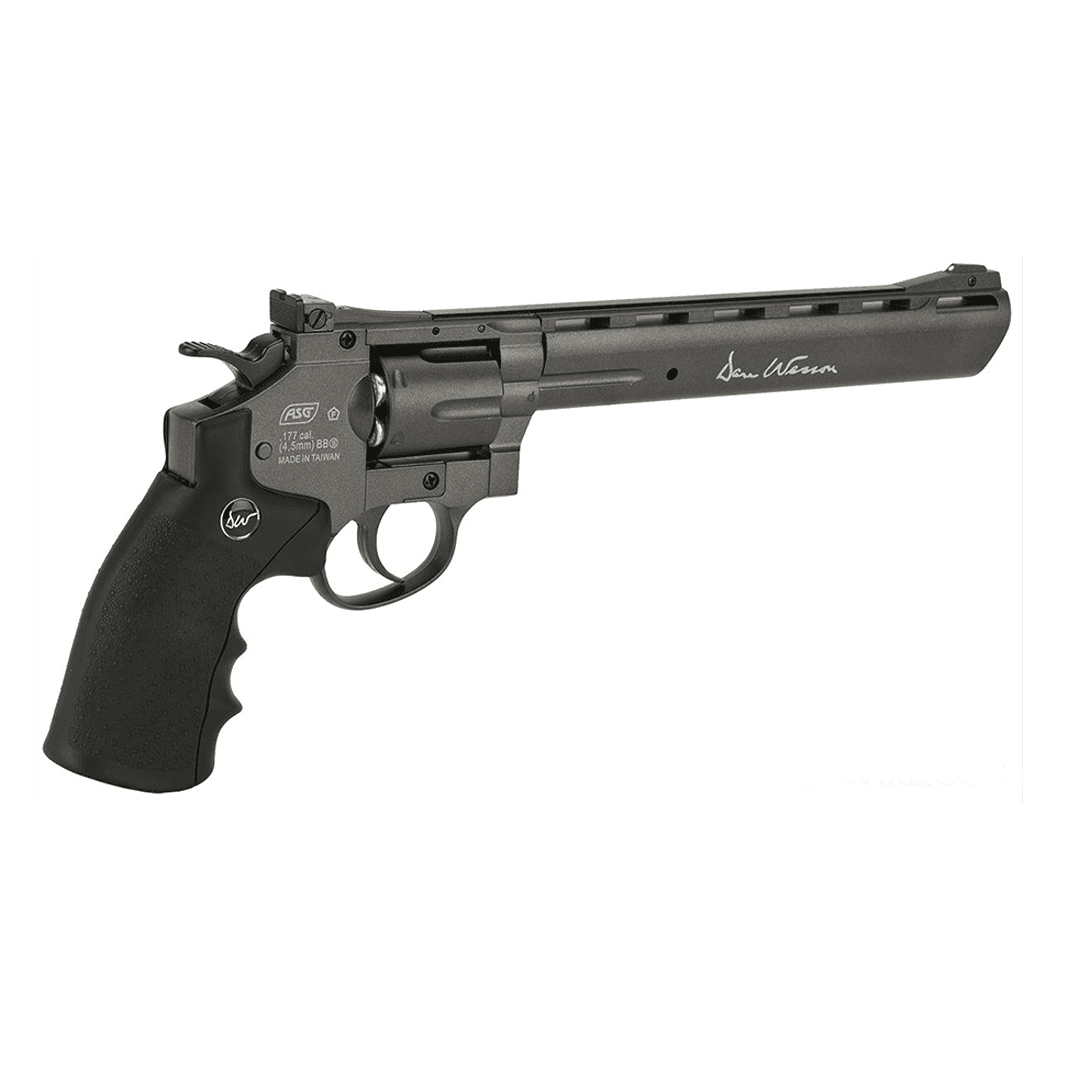 Dan Wesson CO2 Powered 4.5mm Airgun Revolver (Color: Grey / 8
