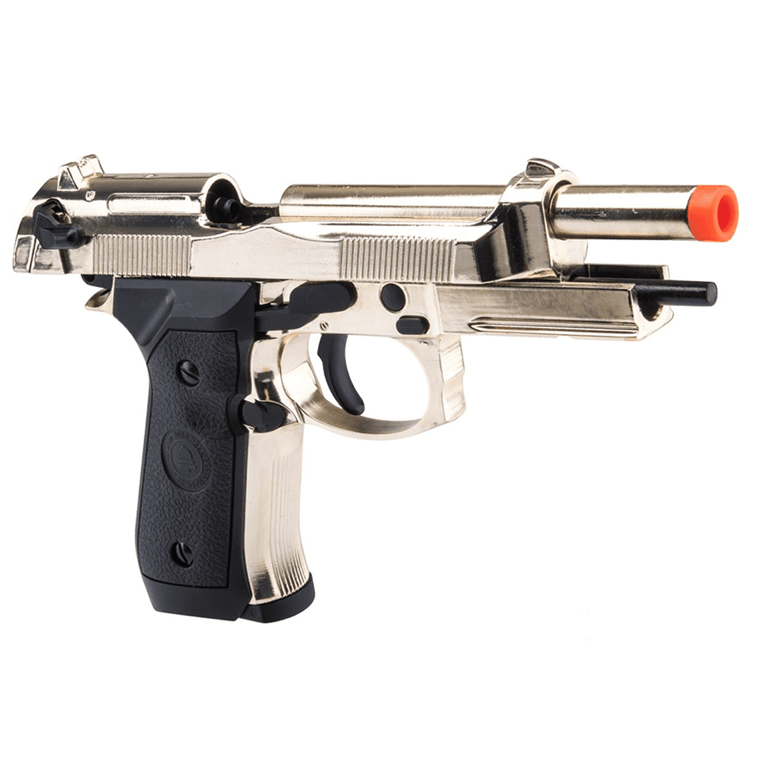 Double Bell M92 Tactical Gas Blowback Airsoft Pistol (Color: Gold)