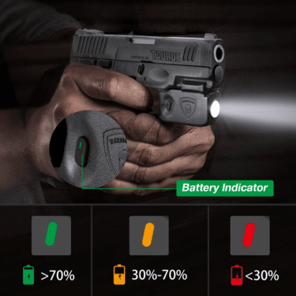 Warriorland Mini Tactical Light with Kydex Holster for Taurus G2C/G3/G