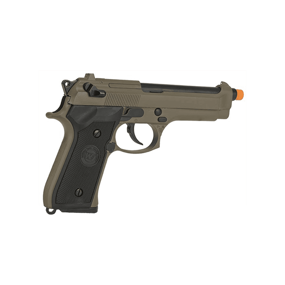 WE-Tech Full Metal M9 Heavy Weight Airsoft GBB Professional Training Pistol (Tan)
