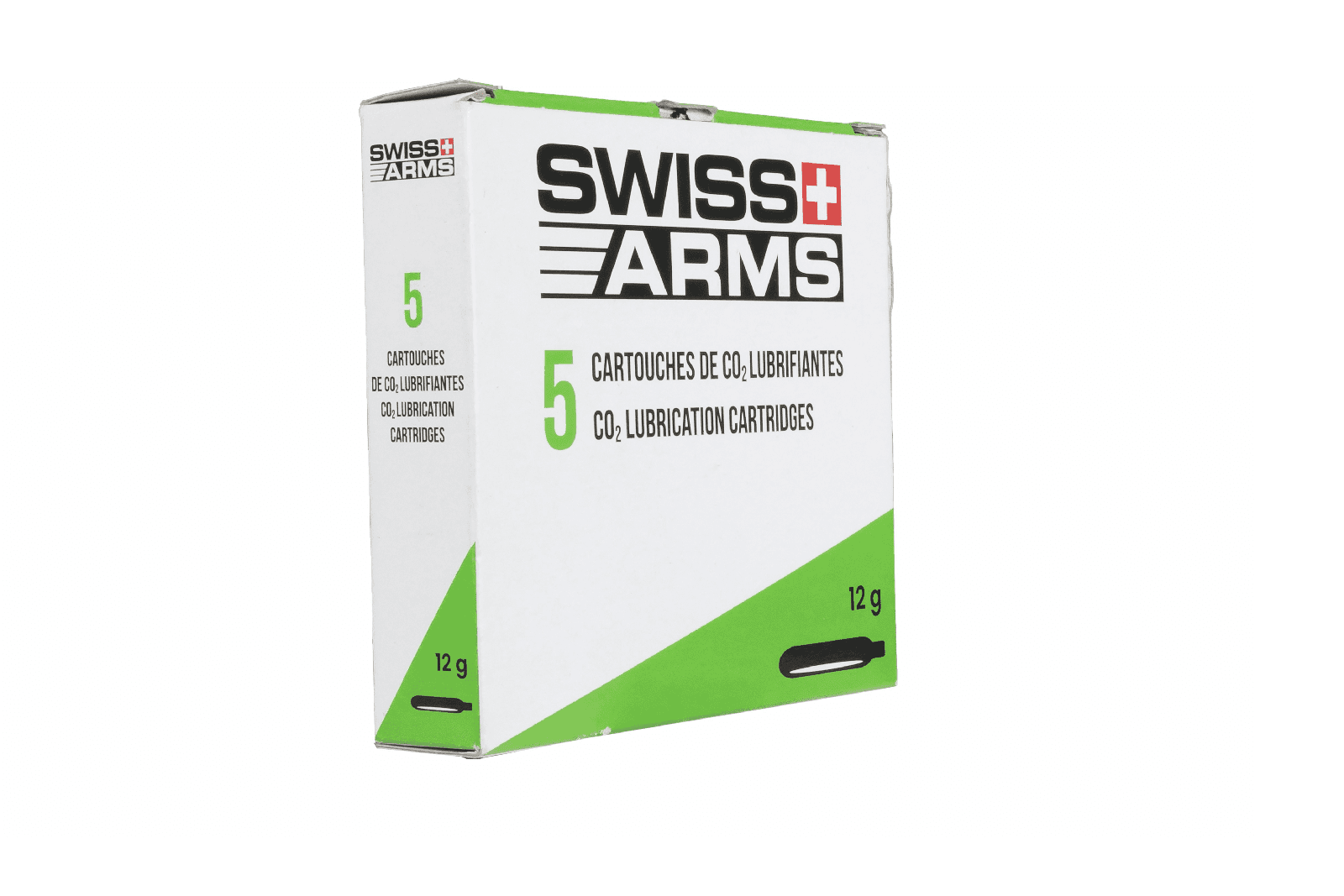 Swiss Arms CO2 Capsules with Silicone (Pack of 5)