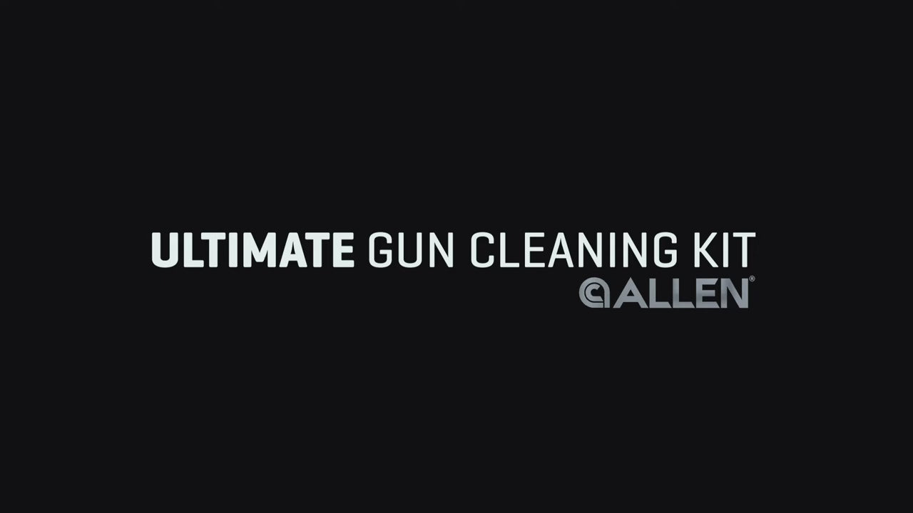 Allen Company Universal Gun Cleaning Kit & Tool Box - Rifle, Shotgun & Handgun Gun Cleaner Kit - 65-Piece - Gun Accessories for Men and Women - Cleaning Kit Gun Case - Black