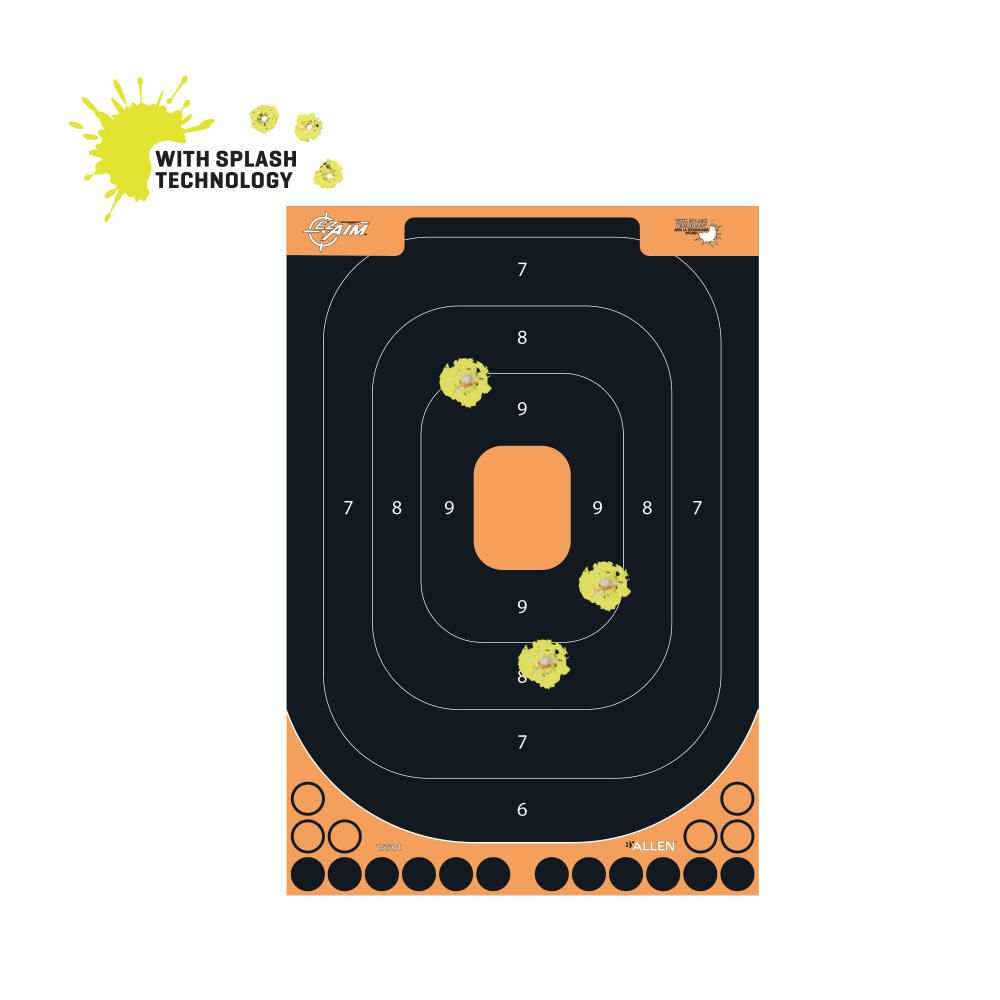 Target Color Spash Allen ADHESIVE SPLASH HANDGUN, TRAINING TARGET 12 X 18 INCH, 5 PER BY ...