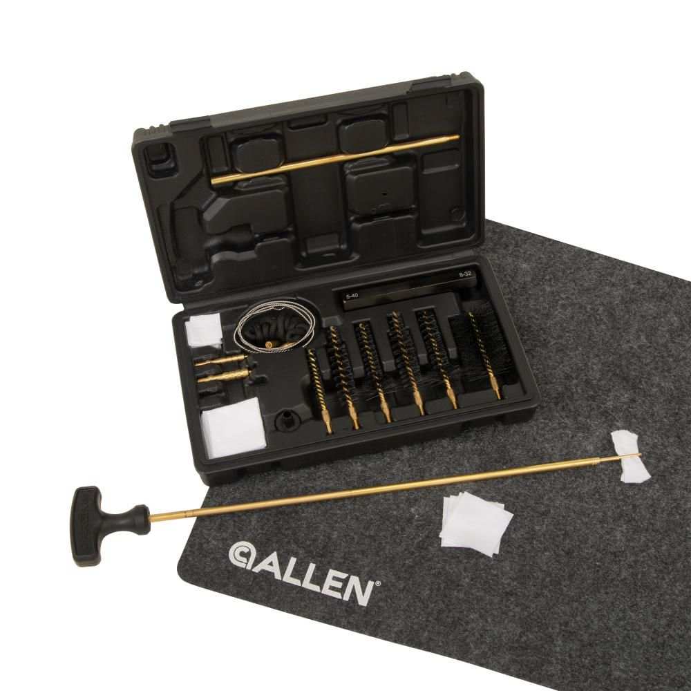 Krome Modern Sporting Rifle Cleaning Kit, .22, .223, 30, & 308 Cal., 17-Pieces, Black by Allen - Scopes and Barrels