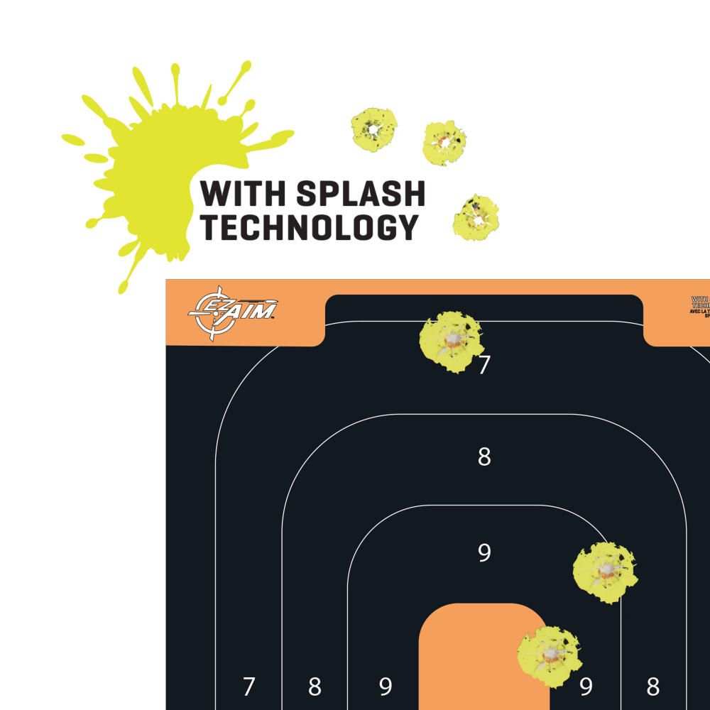 Target Color Spash Allen ADHESIVE SPLASH HANDGUN, TRAINING TARGET 12 X 18 INCH, 5 PER BY ...