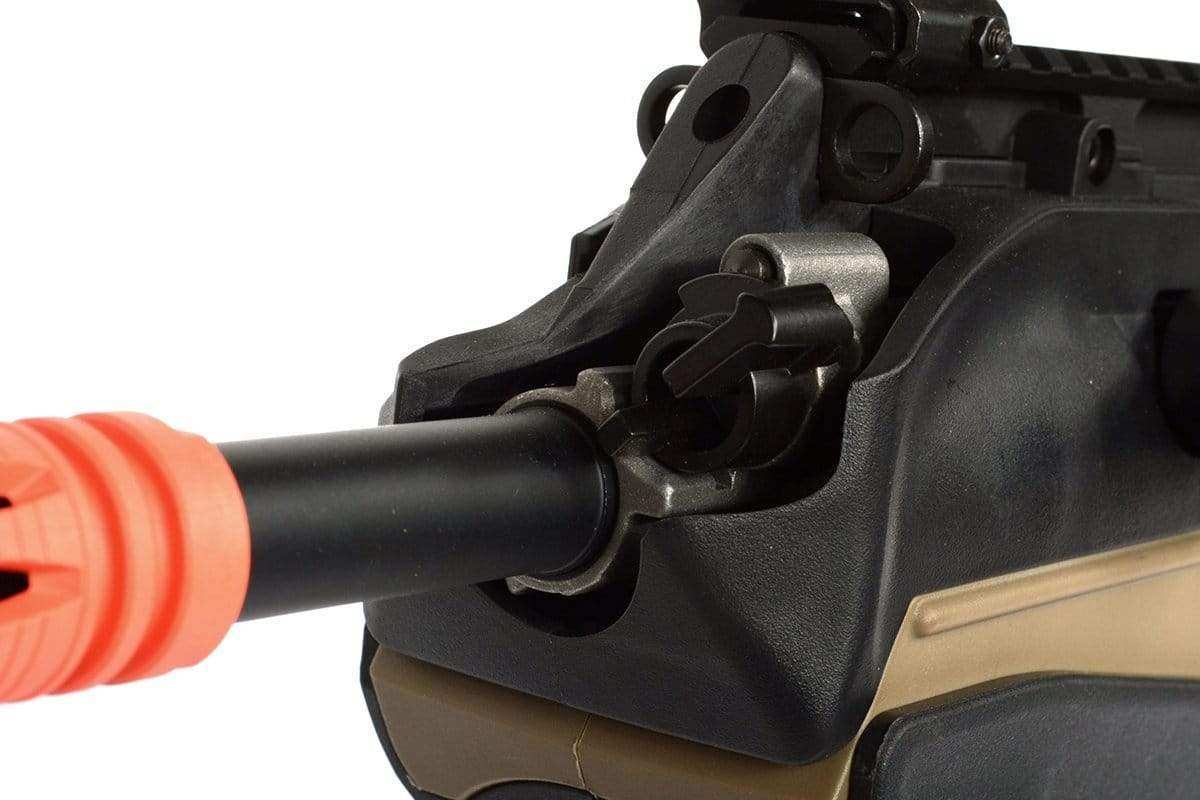 FN F2000 Dark Earth AEG Airsoft Rifle Scopes and Barrels