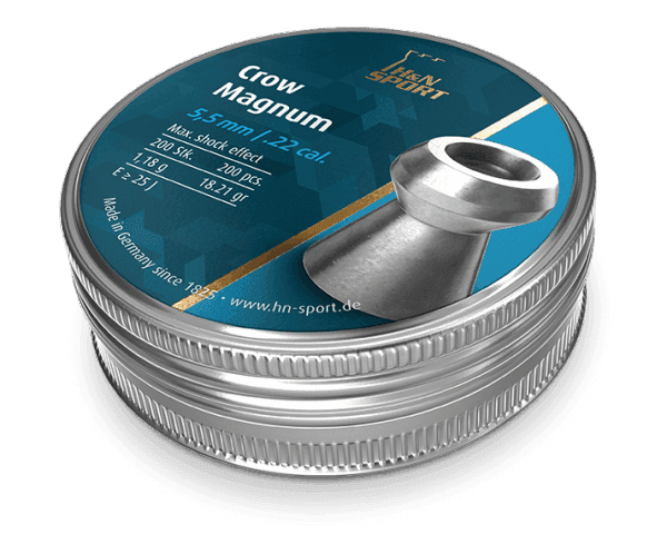 H&N Crow Magnum .22 Cal, (18.21 gr) Pellets 