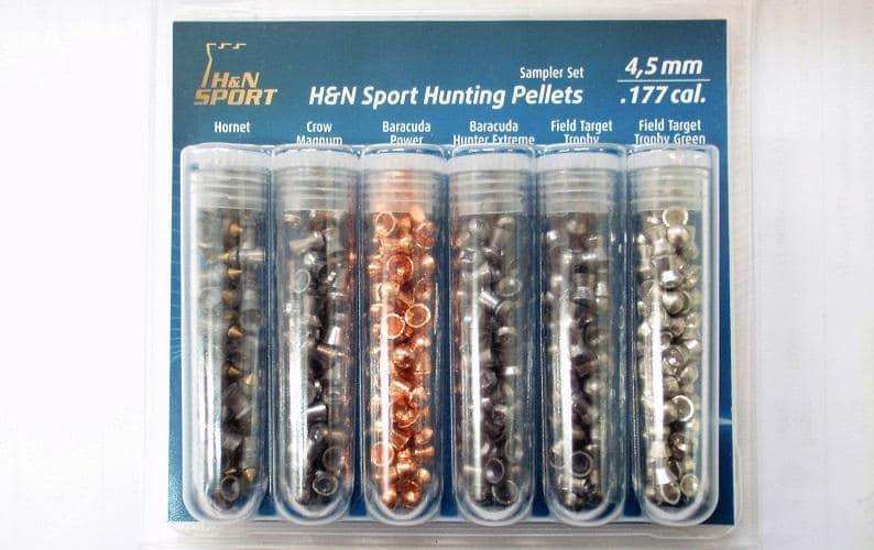 H&N Sport Hunting Pellets Sampler Set, 6 Types, .177 Cal 