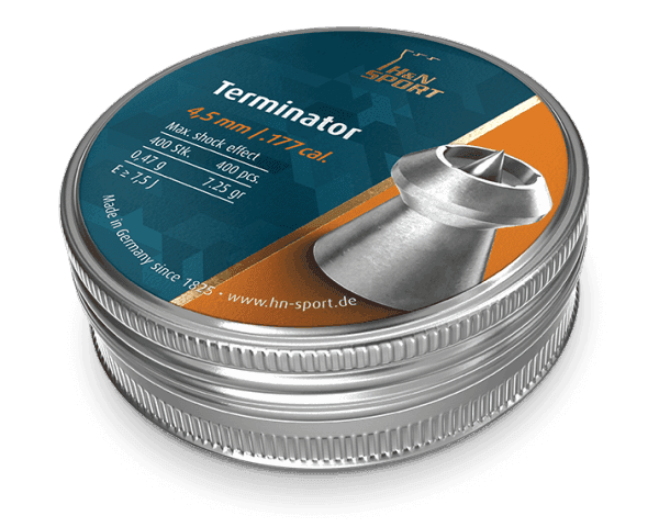 H&N Terminator | 4.5mm | 0.47g | 7.25gr | 400 Pcs – Scopes and Barrels