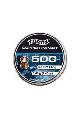 Walther Copper Impact Pointed Waisted Pellets 4,5 mm, 500 pcs By Umarex 