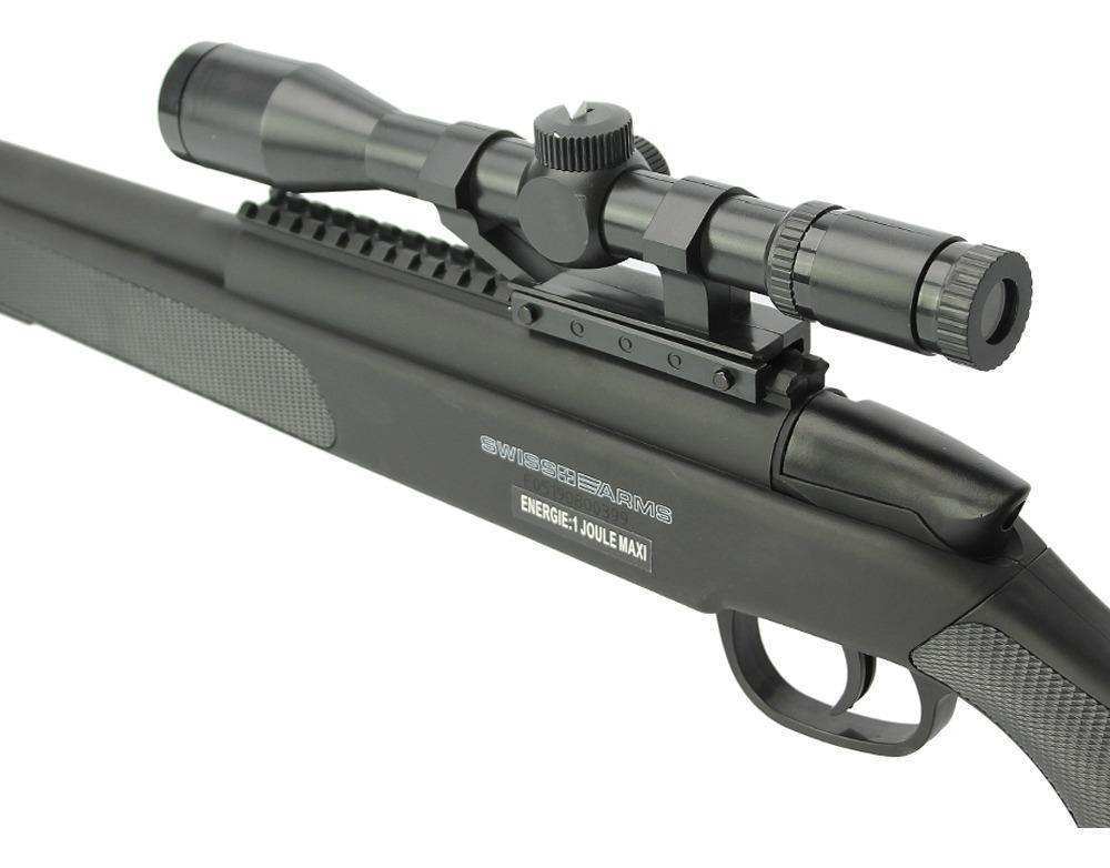 Swiss Arms Black Eagle M6 Bolt Action Spring Sniper Rifle - Scopes and Barrels